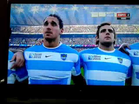 Himno Argentino -Los Pumas - Australia - Rugby World Cup 2015