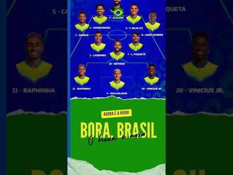 Escalação da seleção brasileira para o jogo contra a Sérvia na copa 2022 #copadomundo #futebol