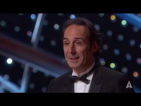 Alexandre Desplat winning Best Original Score for "The Grand Budapest Hotel"