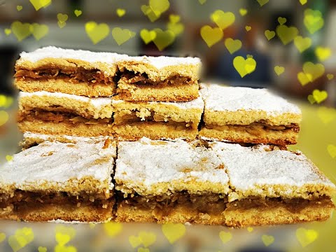 Apple cake with tender dough, "smells like autumn!" #623