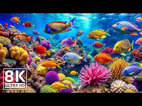 Marvel at Sea Animals in Stunning 8K ULTRA HD Aquarium – Dive into the Mesmerizing Underwater Realm