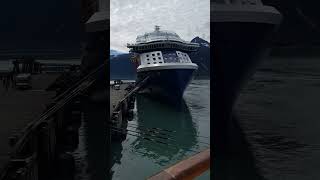 Celebrity Edge Cruise Lines was in Skagway, Alaska
