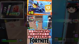 焚火とマスタリーマンデーで精霊の経験値4倍や！あと死の精霊ゲットしました【フォートナイト】【ゆっくり実況】 #shorts ショート