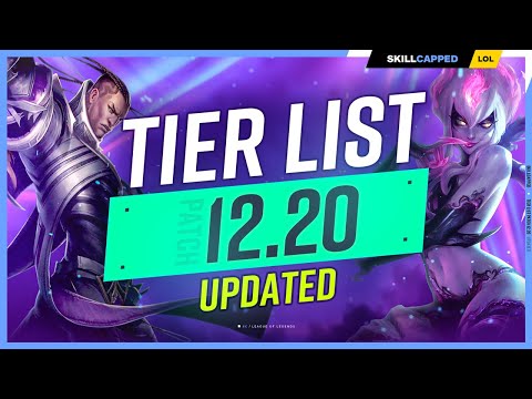 NEW UPDATED TIER LIST for PATCH 12.20 - League of Legends
