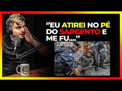 RECRUTA ATIRA NO PÉ DO SARGENTO