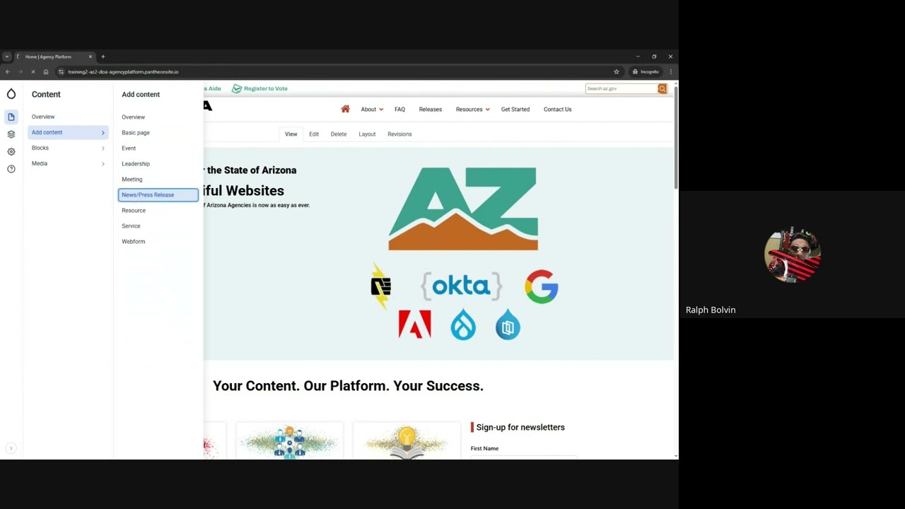 1. AP2 Training Basic Layout and Creating Content