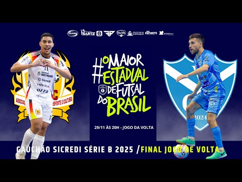 GAÚCHÃO DA SÉRIE B 2025 FINAL JOGO DE IDA – ATLEC X VÉLEZ CAMAQUÃ (29/11/25)