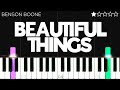 Benson Boone - Beautiful Things | EASY Piano Tutorial