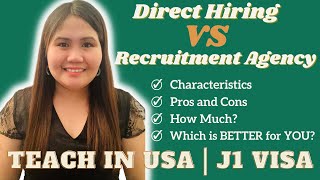 Direct Hiring VS Recruitment Agency: Which is BETTER? J1 Teacher in USA | Maestra in Montana | EP 11