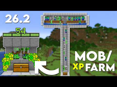 Minecraft Easy Mob Xp Farm Tutorial 26 2 Without Mob Spawner