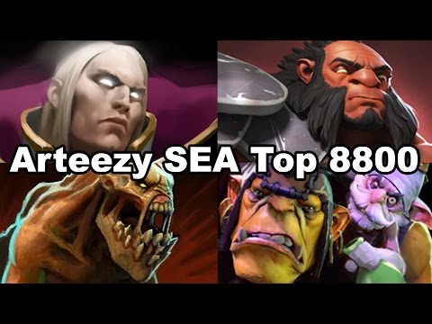 Arteezy Invoker SEA Top 8800 MMR Dota 2