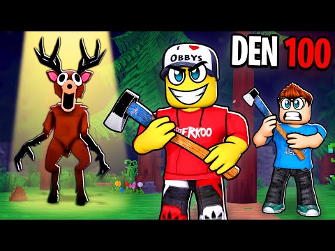 Dokážeme přežít 100 DNÍ v lese Robloxu? (99 Nights in the Forest)