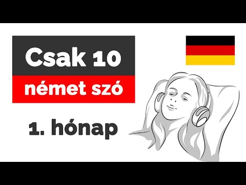 Csak 10 NÉMET szó NAPONTA 👉 1. hónap 👈 német szavak kezdőknek