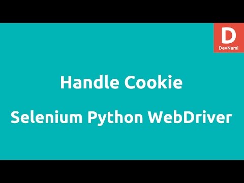 Set Add Cookie using Python Selenium