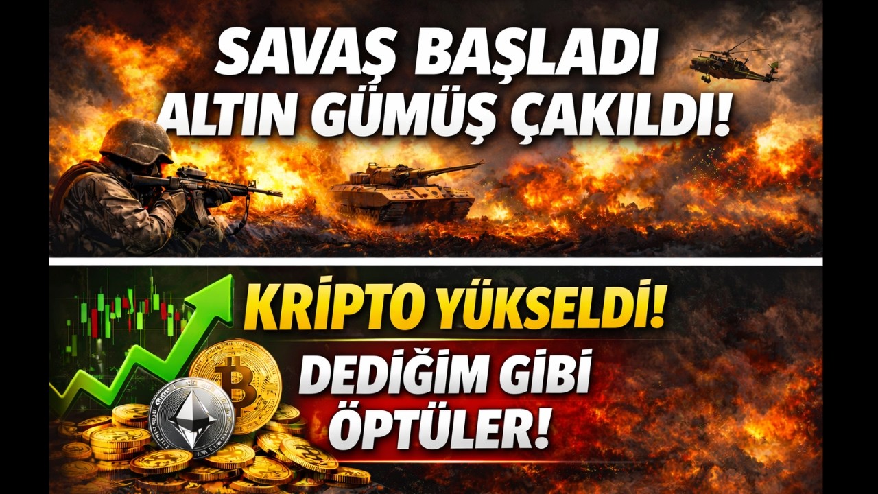 Savaş başladı altın gümüş çakıldı | Kripto paralar yükseldi dediğim gibi ÖPTÜLER