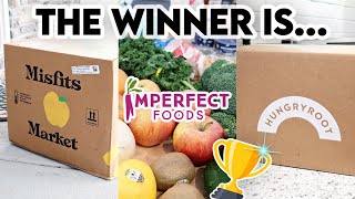 MISFITS MARKET vs IMPERFECT FOODS vs HUNGRYROOT 🍏 WHICH IS BETTER?