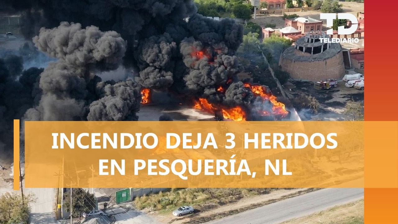 Fuerte explosión en empresa de transporte moviliza a cuerpos de rescate en Pesquería, Nuevo León