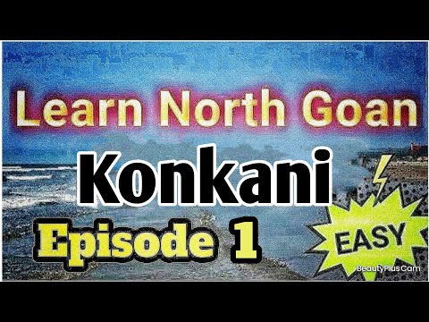 Learn Konkani Original Episode #1 Learn Konkani through Hindi in Goa's Konkani language