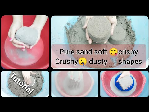 Pure sand soft dusty🌪️crispy😋 Crush🤤 shapes (ur favorite💕) Oddlysatisfying 😌vid & ( Tutorial 🙂) #107