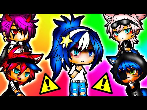 ⚠️ My 4 EX Boyfriends Are My NEW BODYGUARDS?! 😱 Gacha Life Mini Movie Love Story Reaction