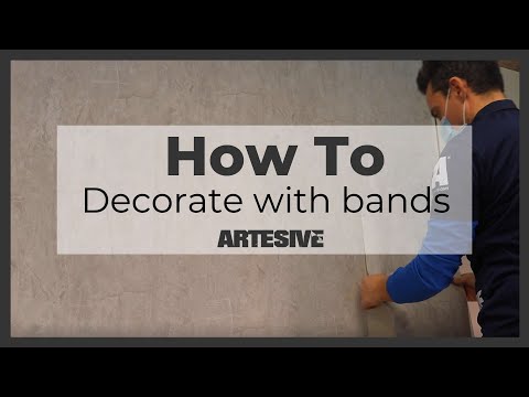 Decorate with 30cm adhesive strips - Easy alternative