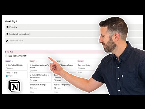 Notion Weekly Dashboard - My Weekly Productivity System