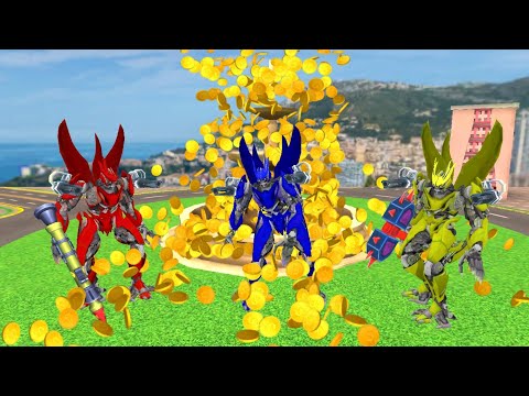 Multi Robot Transform Game 2022: Dinosaur Robot Bike Transform Battle /  Android Gameplay