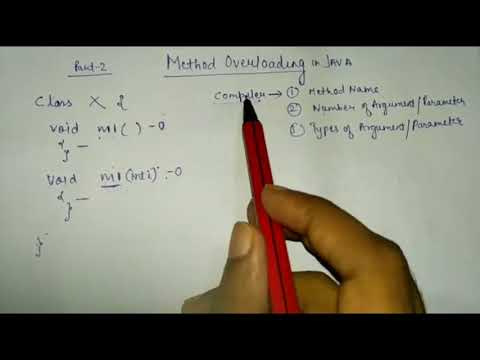 2 Method Overloading In Java Hindi Java Tutorial