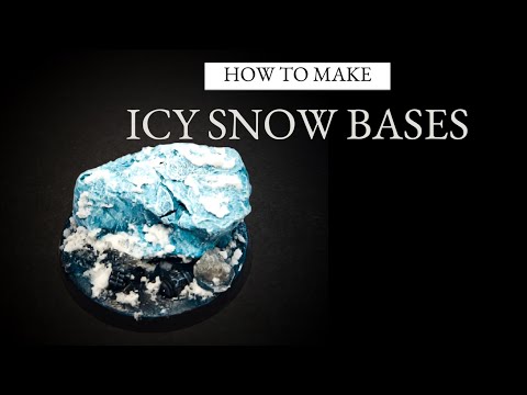 How to create and paint an icy snow base