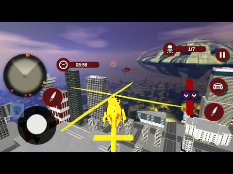 Police Helicopter Car Transformation Amazing Helicopter Robot Gameplay - Android Gameplay