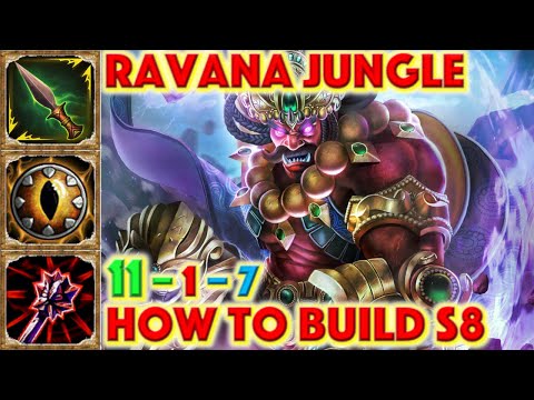 SMITE HOW TO BUILD RAVANA - Ravana Jungle Build Season 8 Conquest + How To + Guide + Gameplay 2021