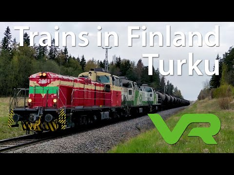 Trens na Finlândia | Turku rautatieasema | VR Finnish Railways | 10-05-2020