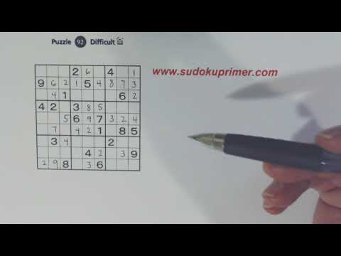 Sudoku Primer 153 - Answer Sheet to Pop-Quiz in Video 152
