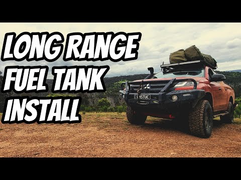 Ep.4 THE4WDGUYS - Mitsubishi 2021 MR Triton Brown Davis Long Range Fuel Tank Install