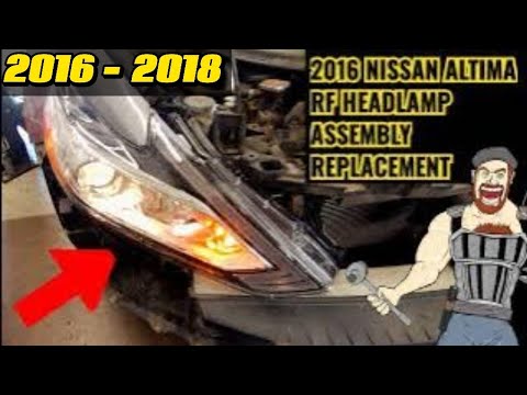 2016 - 2018 NISSAN ALTIMA HEADLAMP HEADLIGHT HOUSING ASSEMBLY REPLACEMENT 2016 2017 2018