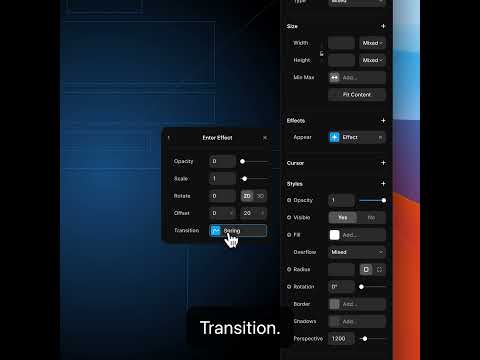 How to create a simple appear animation in Framer #nocode #webdesign #framer #webdevelopment thumbnail