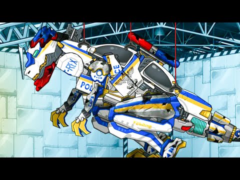 REPAIR DINO ROBOT #03: T-REX COPS - DINO ROBOT CORPS - HI DINO 230507