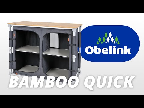 Obelink Ravenna Bamboo Quick Campingschrank - Grey