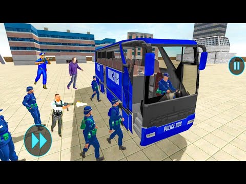 New Off-Road US Police Bus Mountain Road Coach Bus Driving Simulator New Android Gameplaying