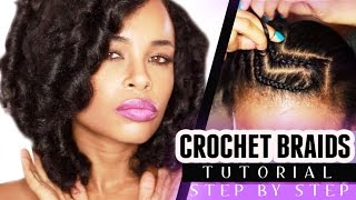 CROCHET BRAIDS w/ MARLEY HAIR! (step by step)