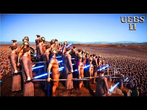 2,000,000 JEDI KNIGHTS & LEONIDAS vs BLOOD GOD ARMY | Ultimate Epic Battle Simulator 2 | UEBS 2