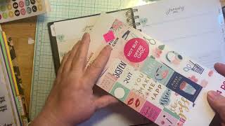 Plan With Me - Using Outdated Clearance Planner To See If Planning Is For You -  Dollar Tree Rub-ons