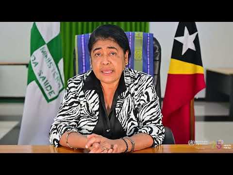 Minister of Health dr. Odete Maria Freitas Belo's message on WHO's 75th anniversary
