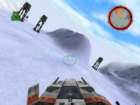 Star Wars Rogue Squadron bonus mission 19 Battle of Hoth speeder