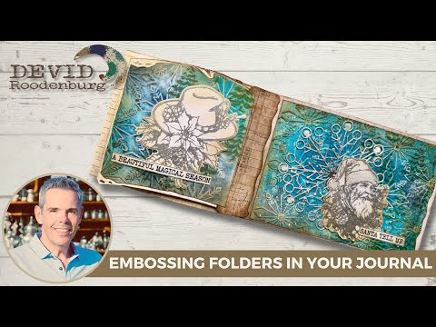 How to use embossing folders in an art journal! #artjournal #craft #artjounaling