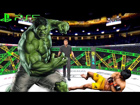 Bruce Lee vs Hulk ( EA Sports UFC 4 ) wwe mma