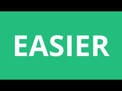 Part of a video titled How To Pronounce Easier - Pronunciation Academy - YouTube
