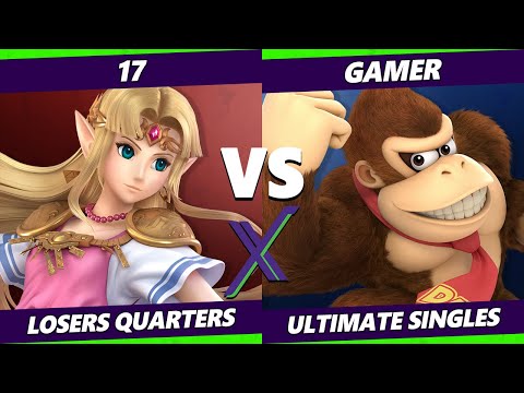 S@X 370 Online Losers Quarters - 17 (Zelda) Vs. Gamer (DK) Smash Ultimate - SSBU