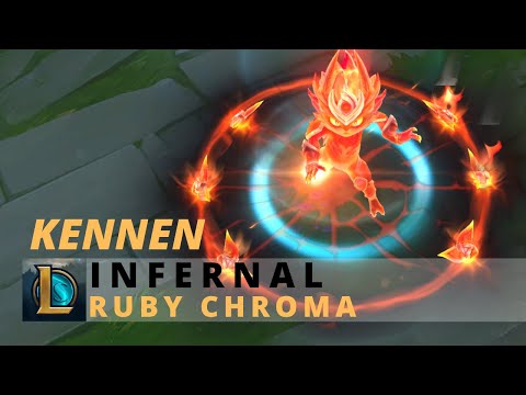 Infernal Kennen Ruby Chroma - League Of Legends