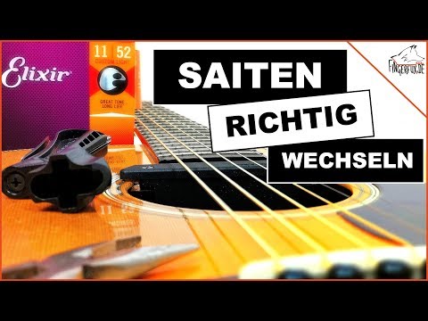 Westerngitarre Saiten Wechseln I Nie wieder eine verstimmte Gitarre!!!